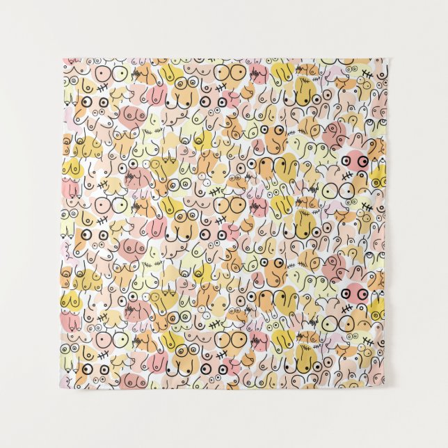 Tapete De Parede mulher pastel amarelo (Frente)