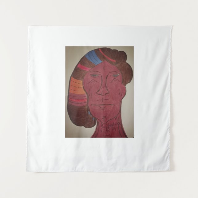 Tapete De Parede Multiracial Art Tapestry (Frente)