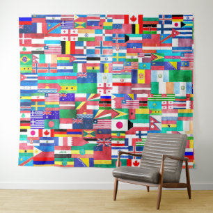 Tapete De Parede Mundo dos Sinalizadores