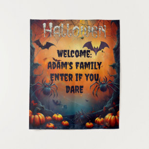 Tapete De Parede Muro de Halloween Personalizado de Spooky