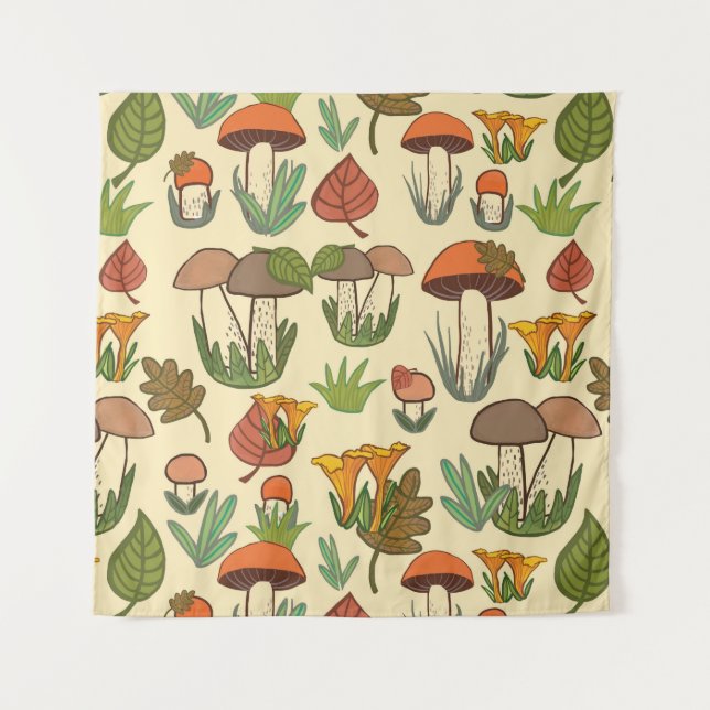 Tapete De Parede Mushroom pattern.  (Frente)