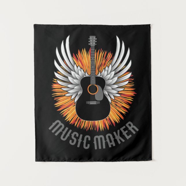 Tapete De Parede Music Maker (guitarrista) (Frente)