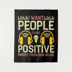 Tapete De Parede Música obtém energia positiva de nossa música