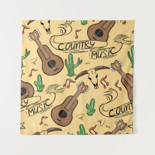Tapete De Parede Música sertaneja sem descontinuidades com guitarr