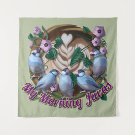 Tapete De Parede My morning JAVA with Java sparrows