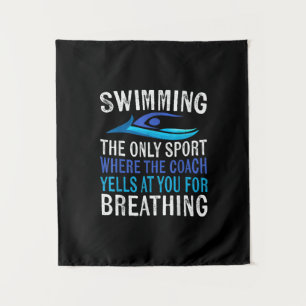 Tapete De Parede Nadar Apenas Esporte Onde O Treinador Swimmer Ofer