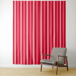 Tapete De Parede Namorados Fitas de Vermelho e Rosa