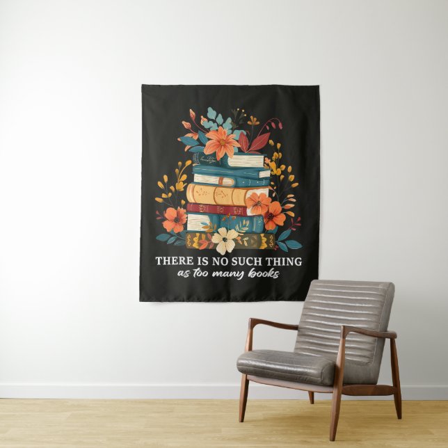 Tapete De Parede Não Existe Coisa Tal Como Muitos Livros  (In Situ)