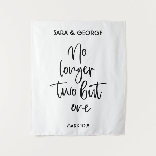 Tapete De Parede Não Mais Dois A Não Ser Um Sinal De Casamento (Frente)