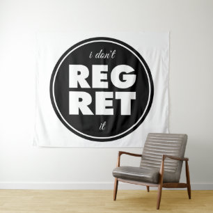 Tapete De Parede Não Me Arrependo, design motivacional