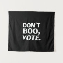 "Não vaias, vota" Eleições de Halloween branco pre