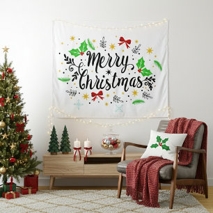 Tapete De Parede Natal Alegre Festivo  