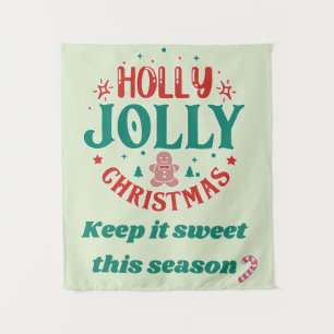 Tapete De Parede Natal Alegre Holly Jolly Homemem de Biscoito de Ge