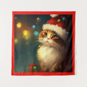 Tapete De Parede Natal Cat 3