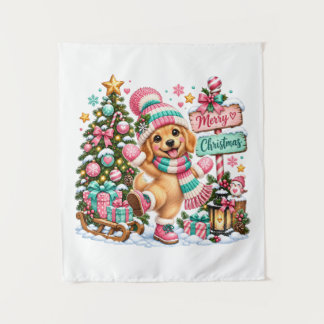 Tapete De Parede Natal do Golden Retriever
