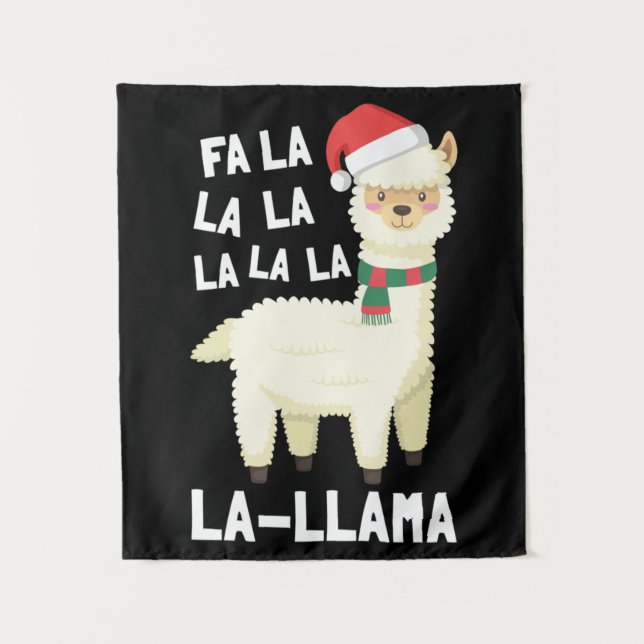 Tapete De Parede Natal Fa La Llama Essential (Frente)
