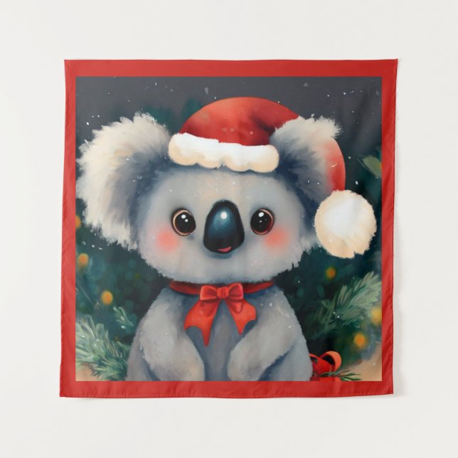 Tapete De Parede Natal Koala 1 (Frente)