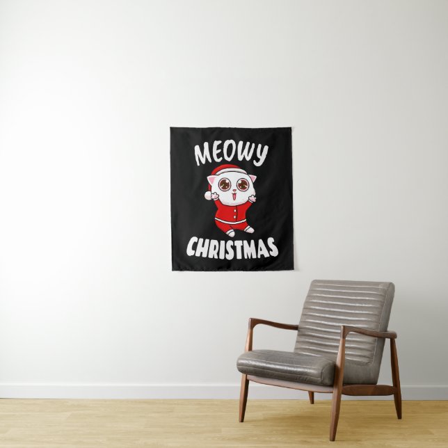Tapete De Parede Natal Meowy - Natal 2022       (In Situ)