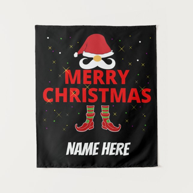 TAPETE DE PAREDE NATAL PERSONALIZADO  (Frente)