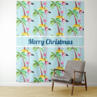 Natal Tropical de Flamingo, cor-de-rosa