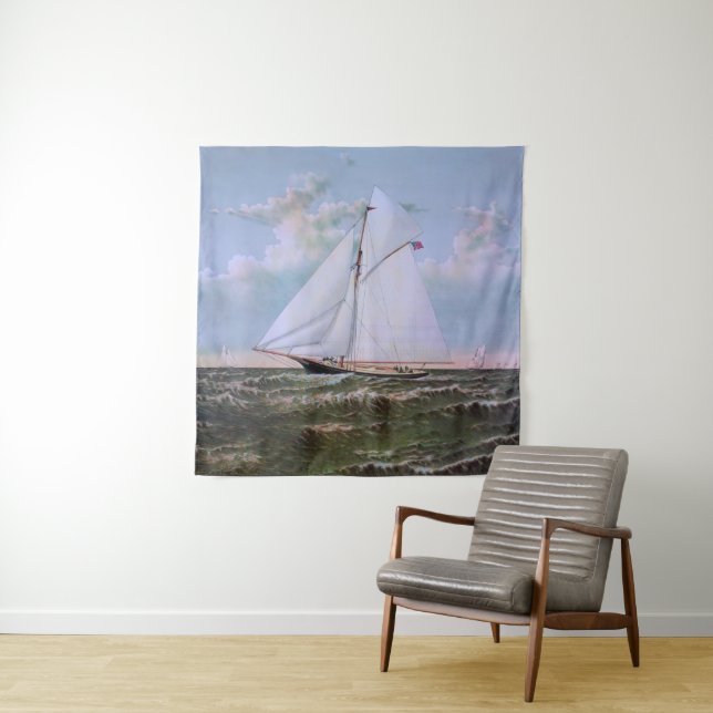 Tapete De Parede Navio Antigo à Vela Iate de Sloope Oceano (In Situ)