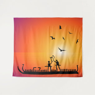 Tapete De Parede Navio Viking Petroglicphs