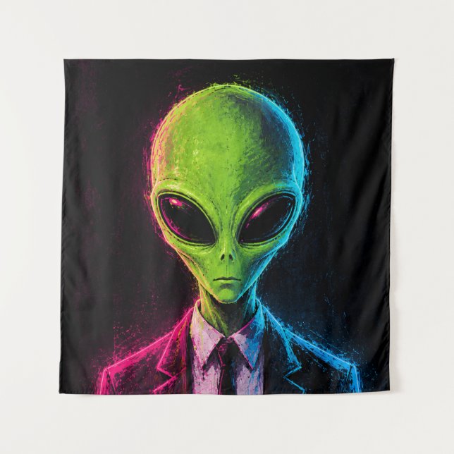 Tapete De Parede Negócios Alienígenas (Frente)