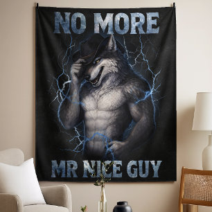 Tapete De Parede Nenhum Senhor Cara Legal Meme Divertido Lobo Alfa 