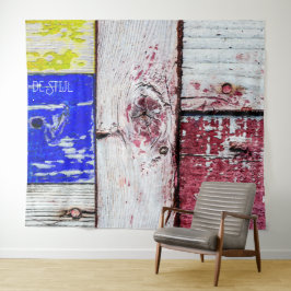 Tapete De Parede Neoplasticismo engraçado estilo de arte em madeira