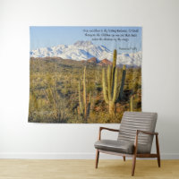 Neve Captada em Quatro Picos Montanha Saguaro Cact