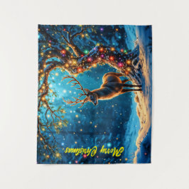 Tapete De Parede Neve de Natal brilho brilhante colorido