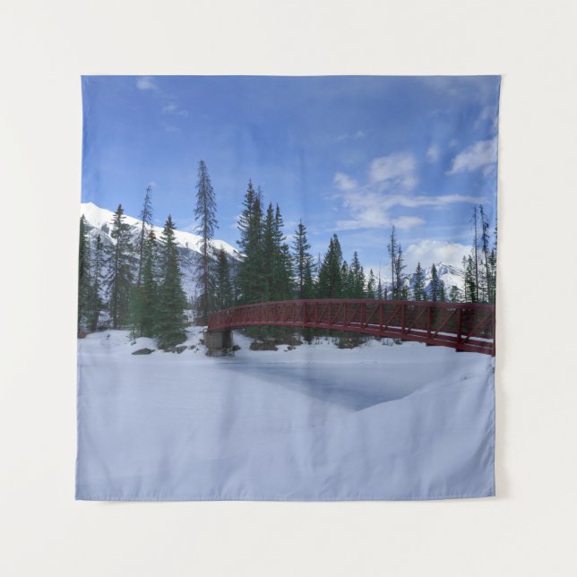 Tapete De Parede Neve No Rio Simpson Trailhead Rio Kootenay (Frente)