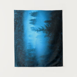 Tapete De Parede Névoa mágica na floresta de neve