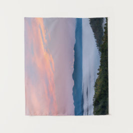 Tapete De Parede nevoeiro amanhecer no vale Triglav, Eslovênia