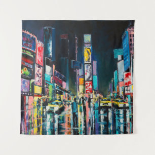 Tapete De Parede "New York" oil painting, a night view of New York,