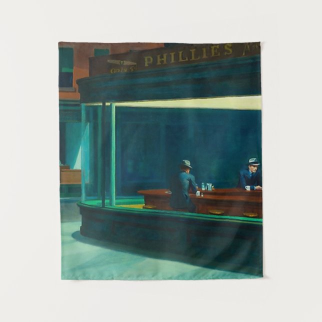 Tapete De Parede Nighthawks Edward Hopper (Frente)