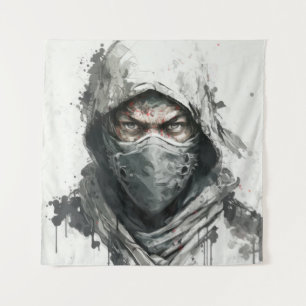 Tapete De Parede Ninja Retrait Warrior Painting Historic Adventure