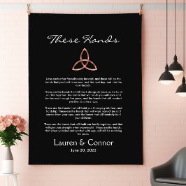 Tapete De Parede Nó Celtico da Trindade Votos de Casamento Irlandes