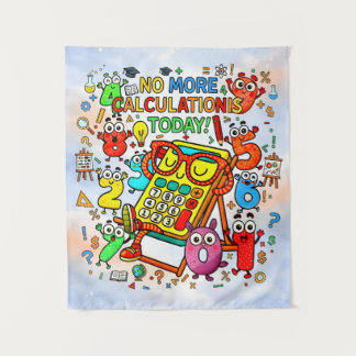 Tapete De Parede No More Calculations Funny Maths Poster for Kids