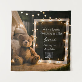 Tapete De Parede Noite confortável com o anúncio de gravidez do urs