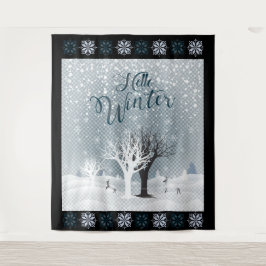 Tapete De Parede Noite de Natal Fada Tale Fantasy Snowy Forest