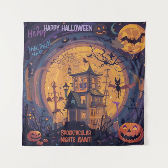 Tapete De Parede Noites Spooktaculares Aguardam! (Frente)