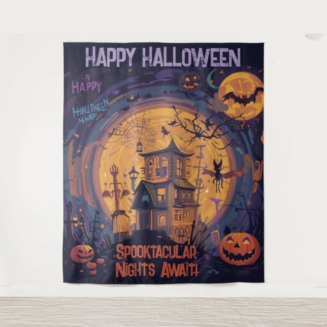 Tapete De Parede Noites Spooktaculares Aguardam! (Frente)