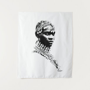 Tapete De Parede Noiva de Casamento Tribal Africano Queniano