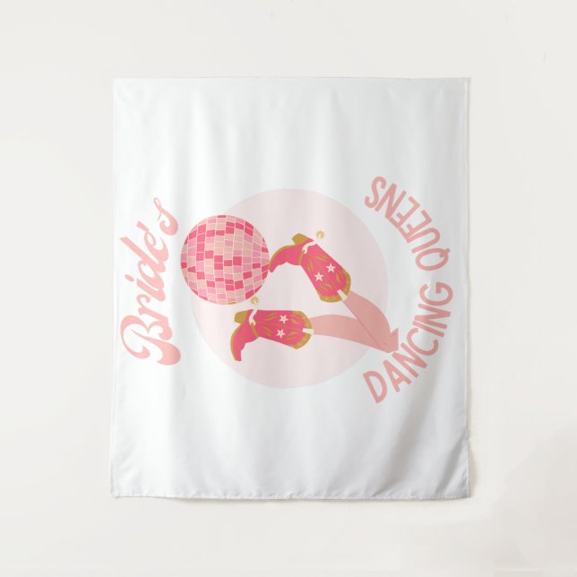 Tapete De Parede Noiva dos Anos 70 Rainhas da Dança Despedida de So (Frente)