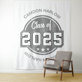 Tapete De Parede Nome de Graduado Vintage da Turma de 2025