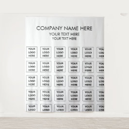 Tapete De Parede Nome personalizado do logotipo da empresa Banner d