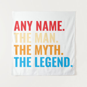 Tapete De Parede Nome Personalizado O Homem O Mito O Retro Da Legen