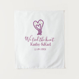 Tapete De Parede Nós amarramos o nó coração rosa nós data romântico