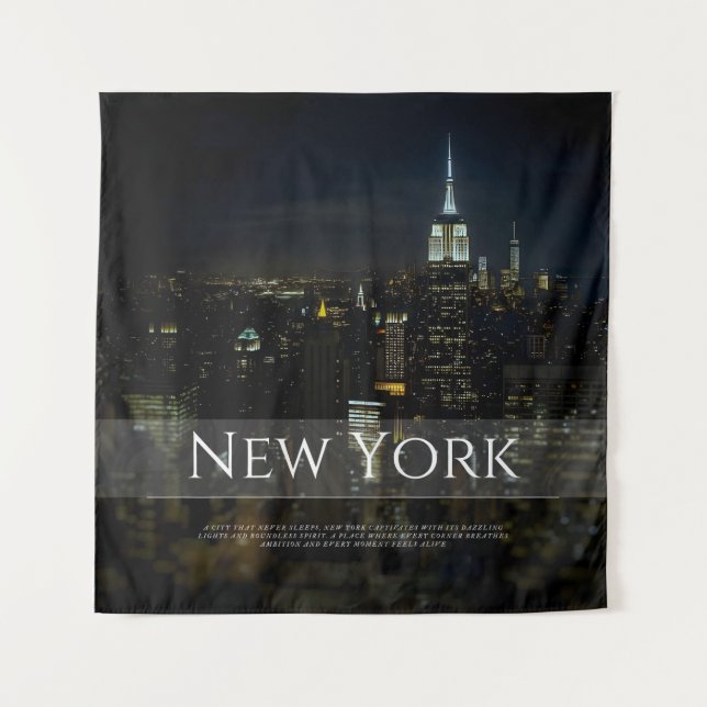 Tapete De Parede Nova Iorque Skyline Poster - Impressora a Wall Art (Frente)